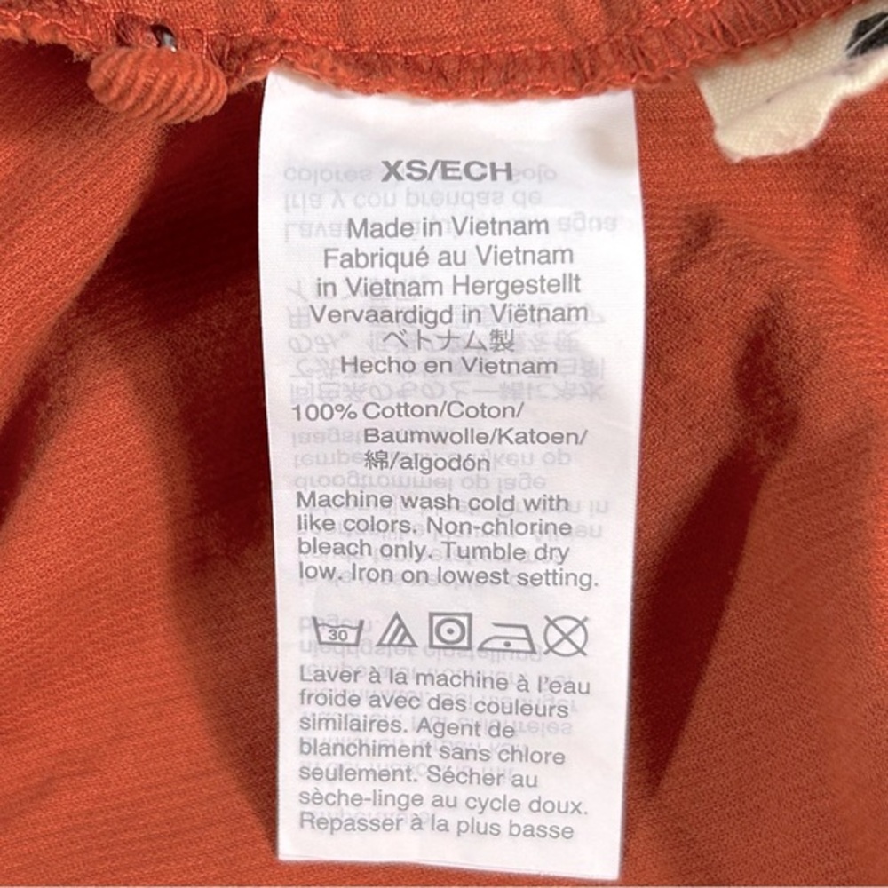Madewell Rust Colored Corduroy Puff-Sleeve Mini Dress Size‎ XS - Picture 9 of 9